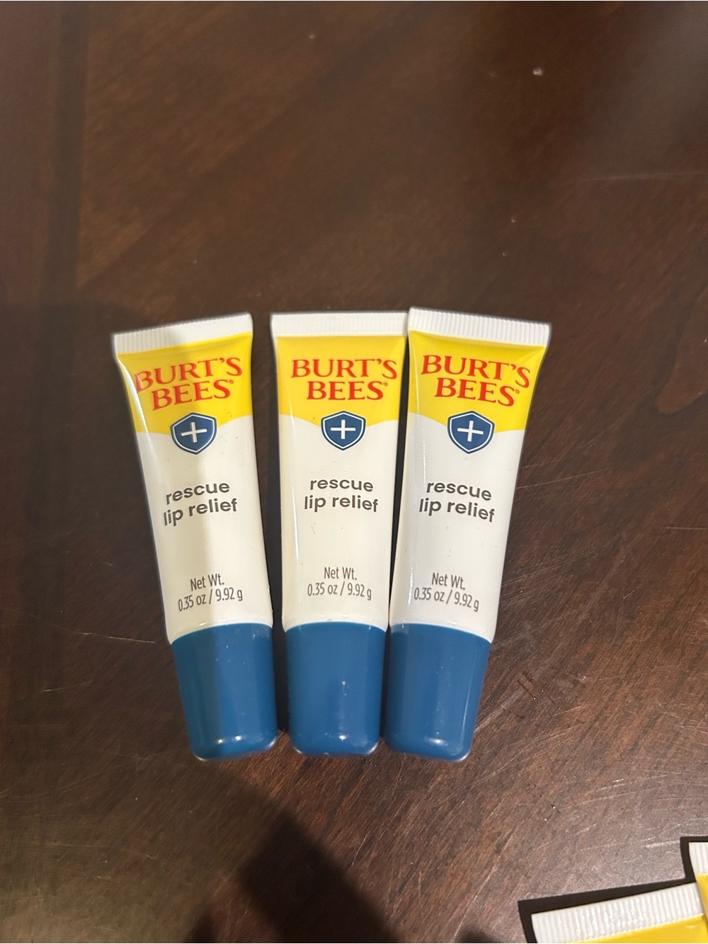 Burts Bees Rescue Lip Relief for extremely dry lip X3